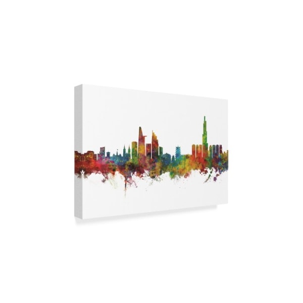 Michael Tompsett 'Ho Chi Minh City Vietnam Skyline Ii' Canvas Art,16x24